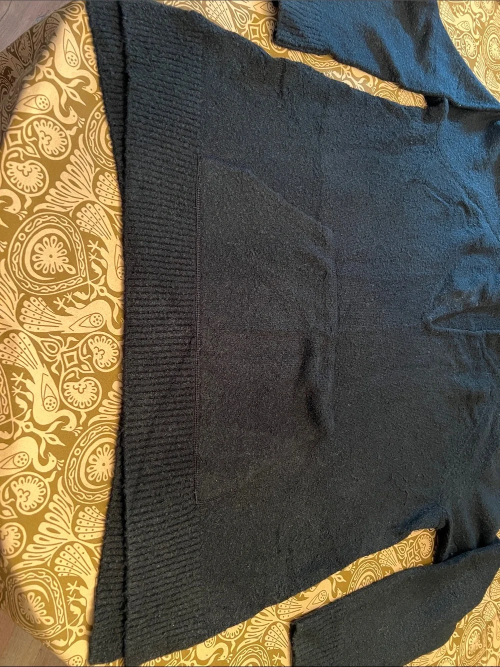 LOFT Black Women’s Hooded Sweater with Kangaroo Pocket